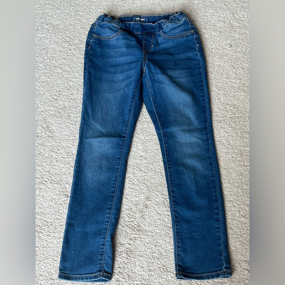 Old Navy Girls Pull-On Skinny Jeggings Adjustable Waist Size 10-12